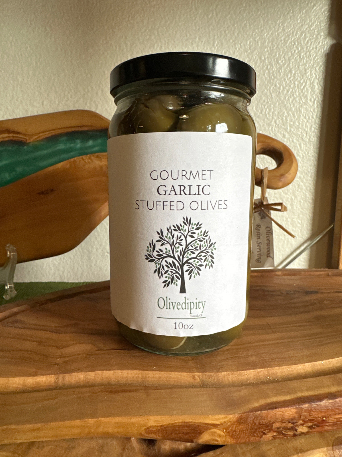 GARLIC STUFFED OLIVES