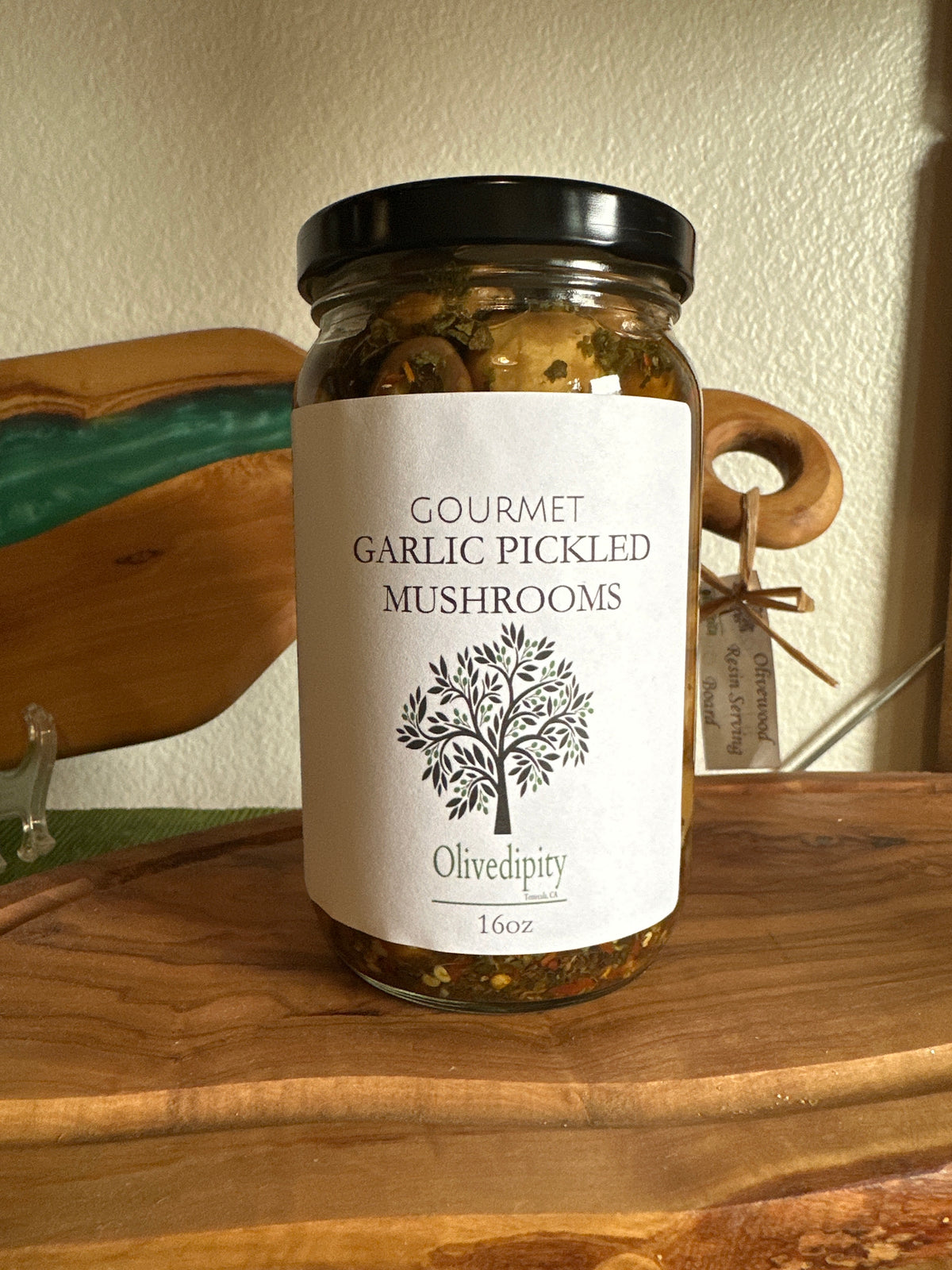 PICKLED GARLIC MUSHROOMS