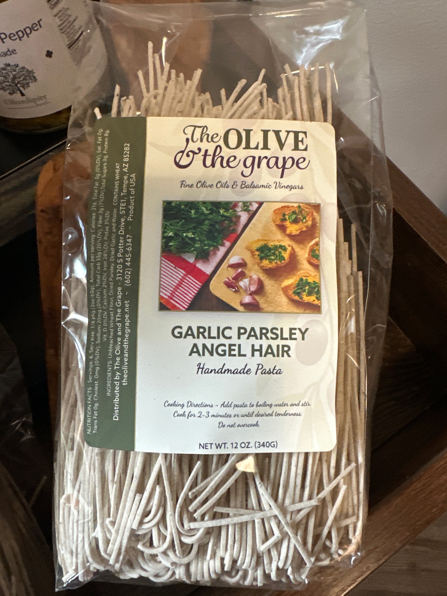 Garlic Parsley Angel Hair